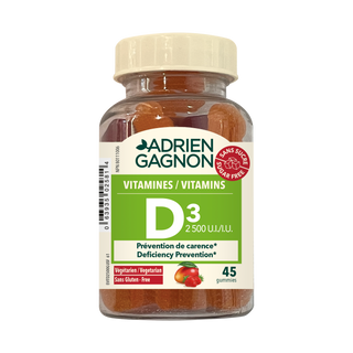 Vitamine D sans sucre 2500 UI