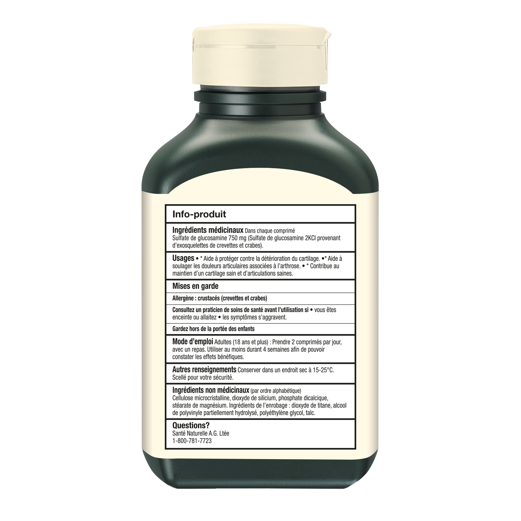 Glucosamine 750 mg Extra-Fort - Format Valeur||Glucosamine Extra-Strength 750 mg - Value Pack