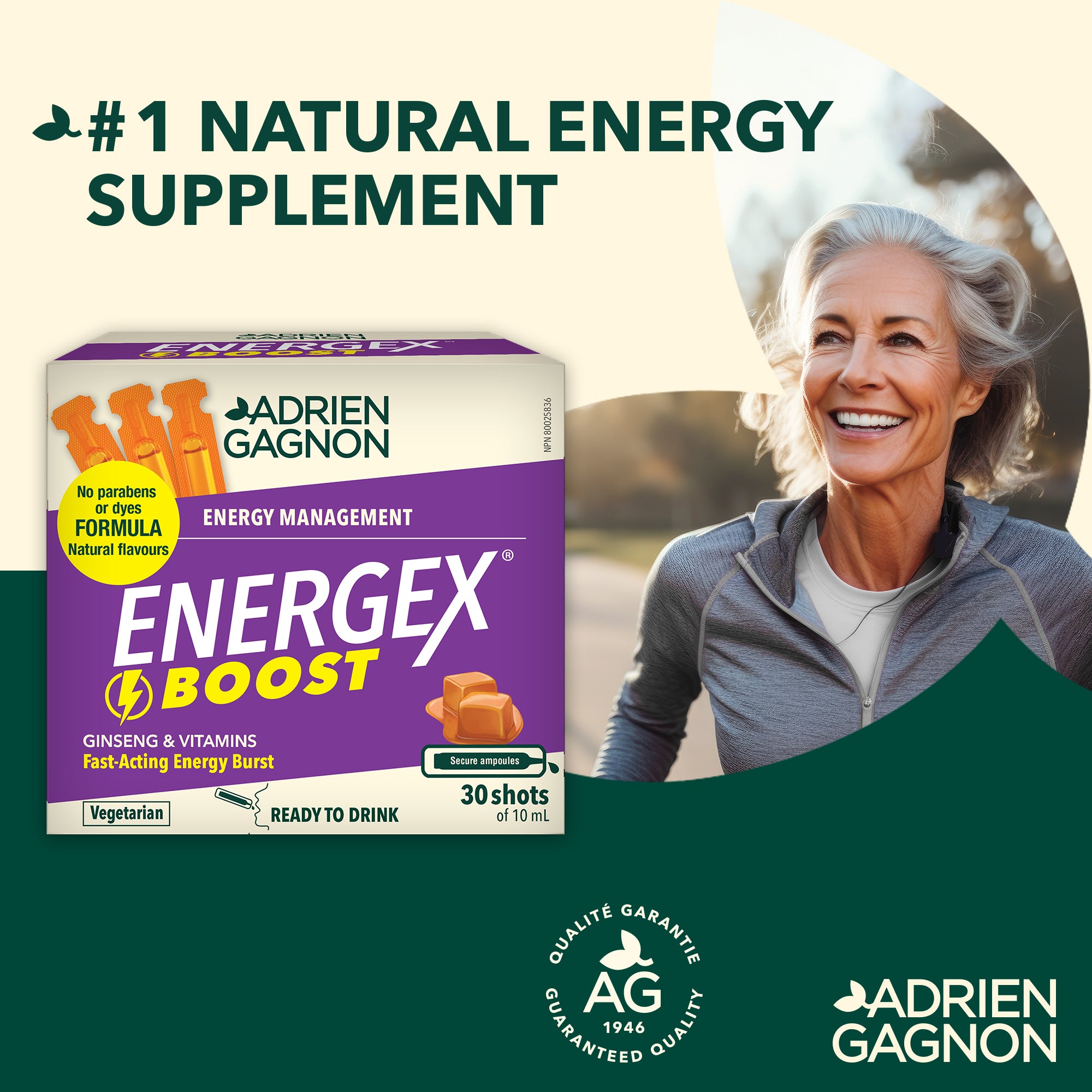 E.ENERGY ウォッシュパック　100g Adrien Gagnon Energex Boost Liquid - Boost Energy & Combat Fatigue