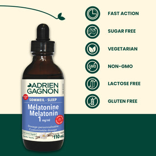  Melatonin Liquid 1 mg/mL Sugar-Free