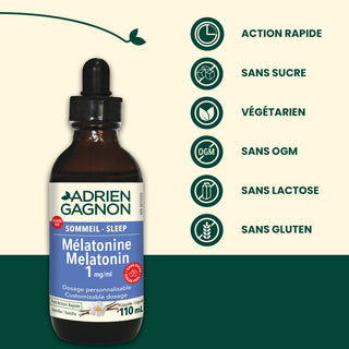  Melatonin Liquid 1 mg/mL Sugar-Free