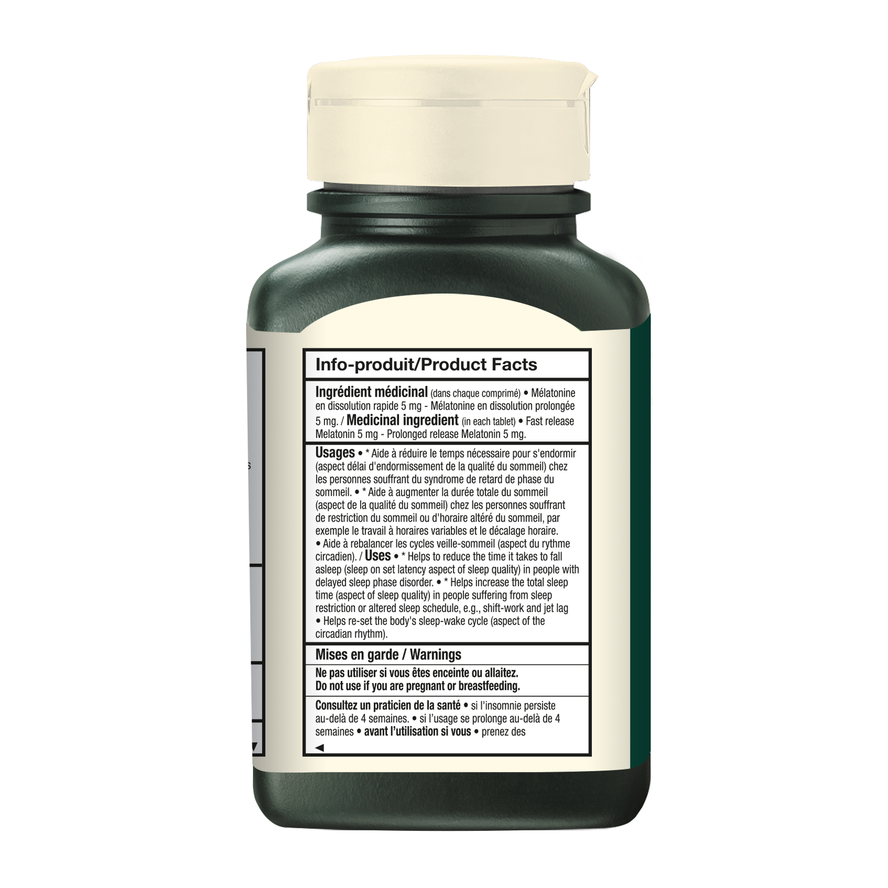 Mélatonine 10 mg Double action - Format Valeur|| Melatonin 10 mg Dual Action - Value Pack