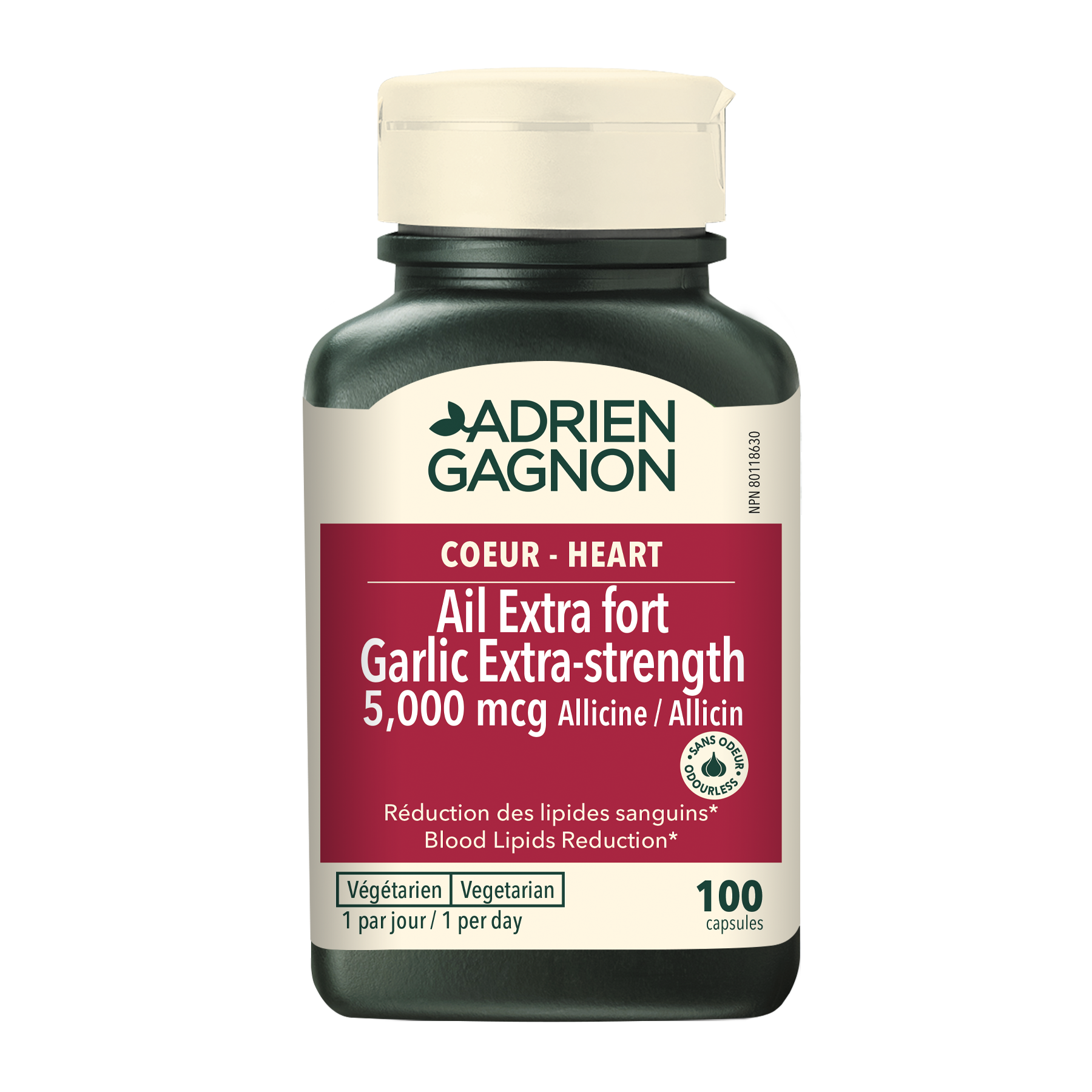 Ail Extra-fort 5 000 mcg allicine ||  Garlic extra-strength 5,000 mcg allicin