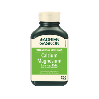 Calcium Magnésium Ratio équilibré avec vitamine D 400 UI||Calcium Magnesium Balanced Ratio + Vitamin D 400 IU--EN